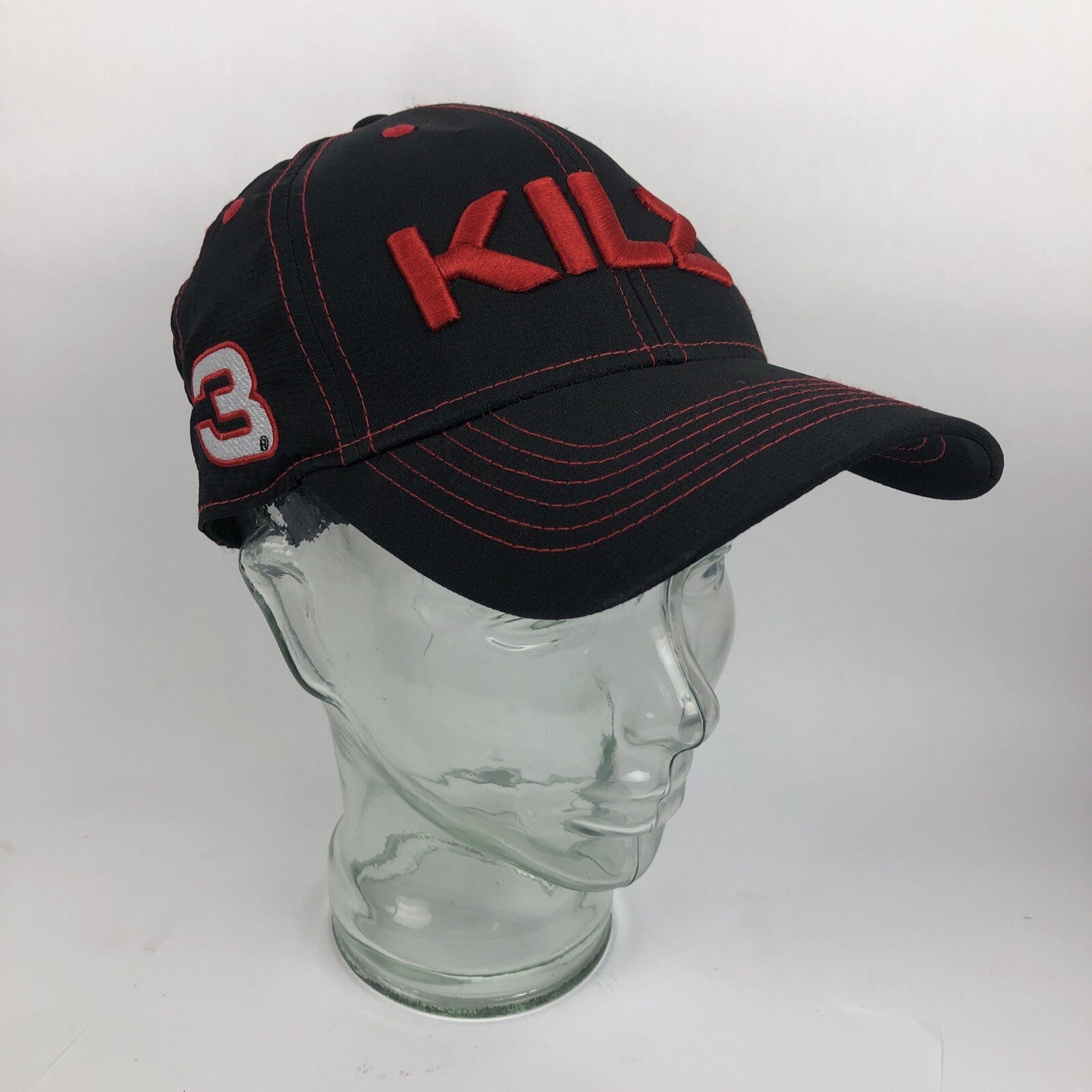 Austin Dillon # 3 DOW KILZ RCR Nascar Baseball Cap Hat Black Red White - OSFM