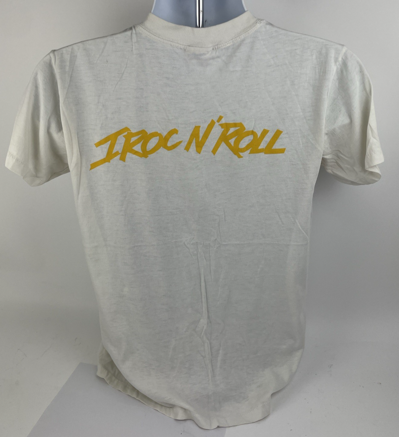 Vintage 1988 IROC N Roll Chevrolet Camaro Racing T-Shirt White Size Small Bud