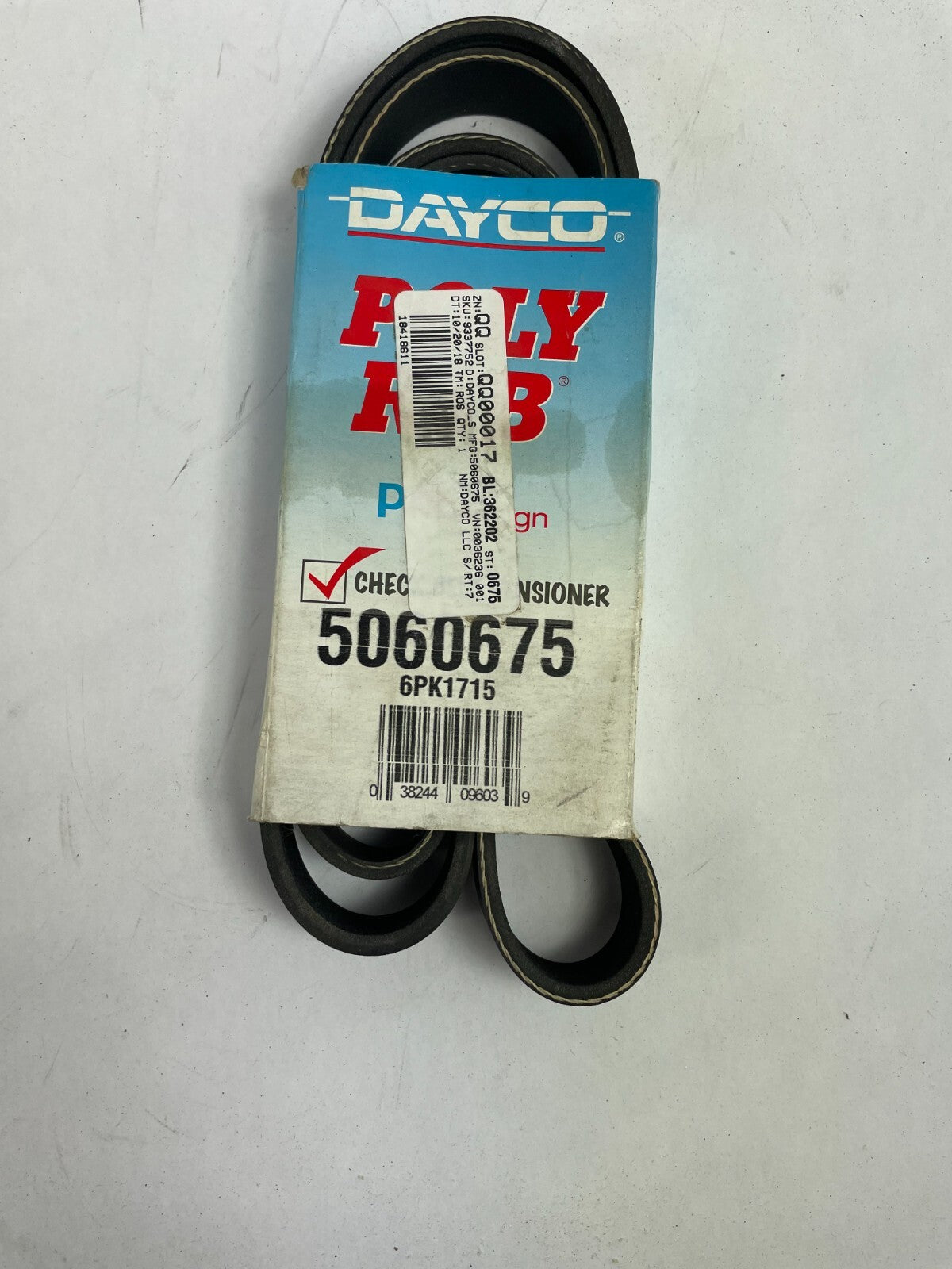 OEM Dayco Poly Rib 5060675 6PK1715 Check Belt Tensioner