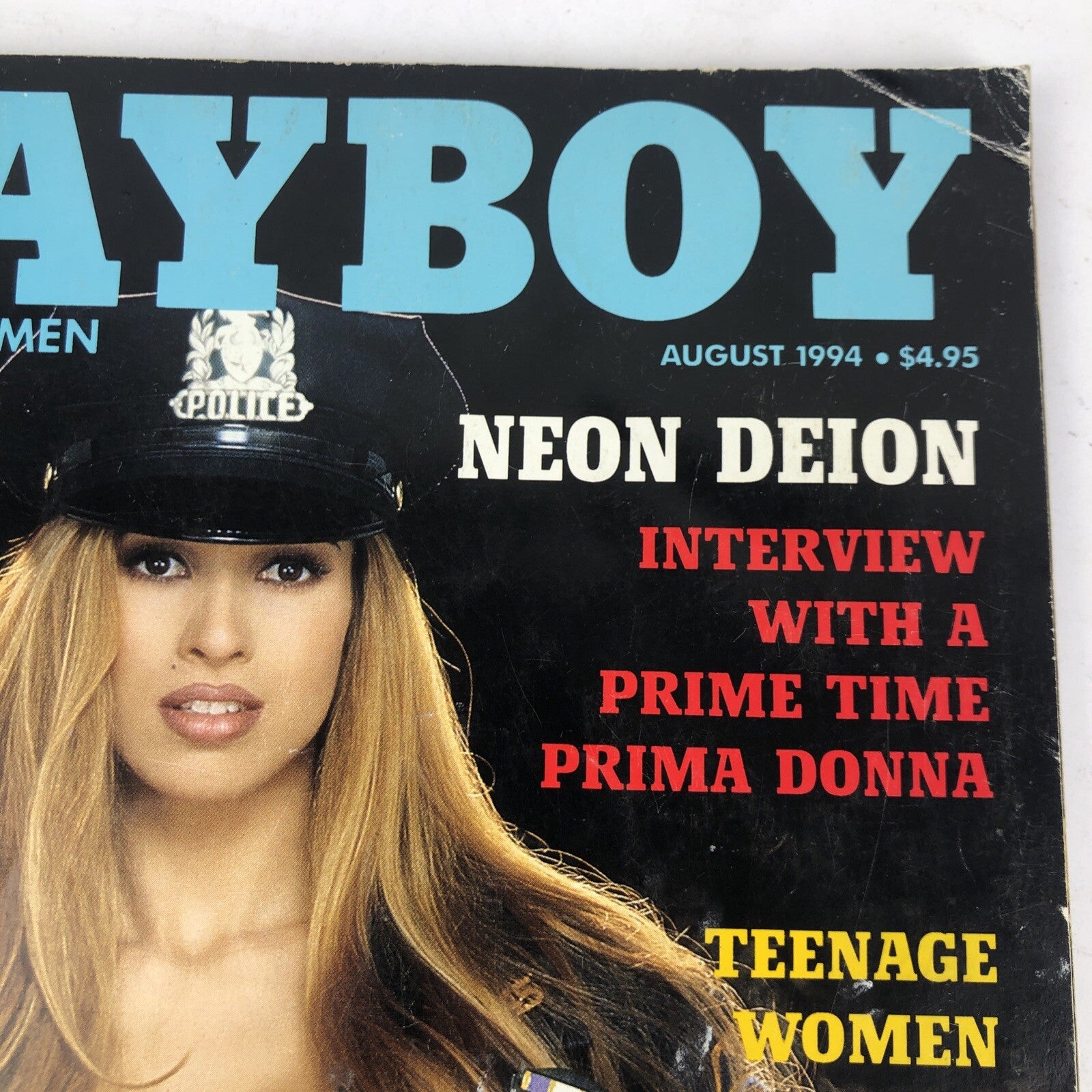Playboy Magazine: August 1994 - NYPD NUDE, NEON DEION, HOLY WAR IN BROOKLYN