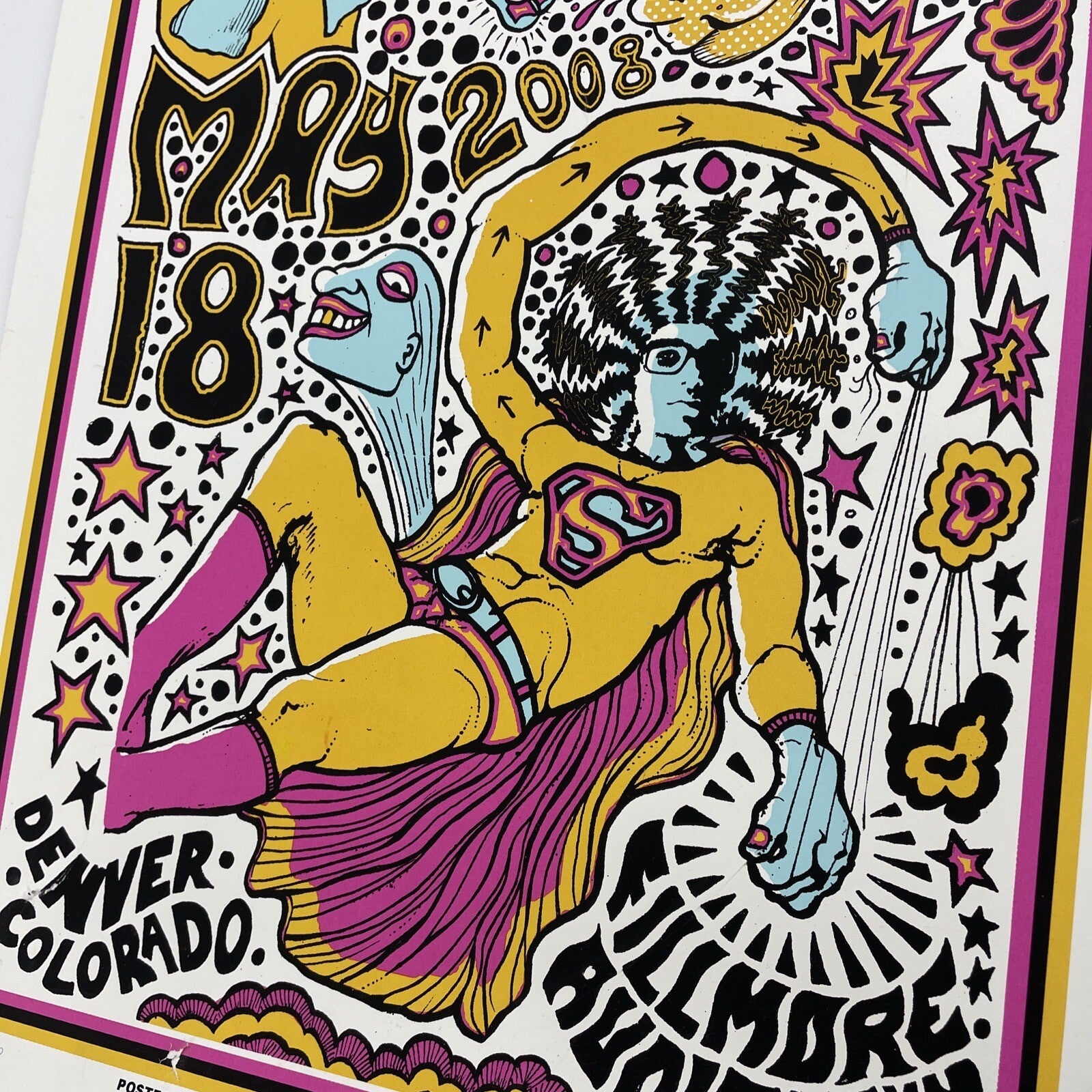MARS VOLTA 2008 FILLMORE Silk Screened POSTER DARREN GREALISH DENVER #5 of 200