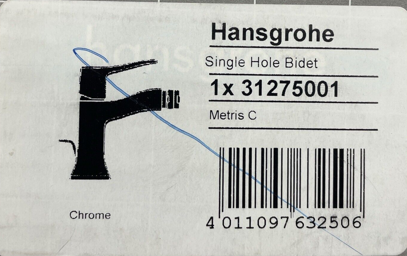 Hansgrohe 31275001 Metris C single hole bidet faucet chrome OEM