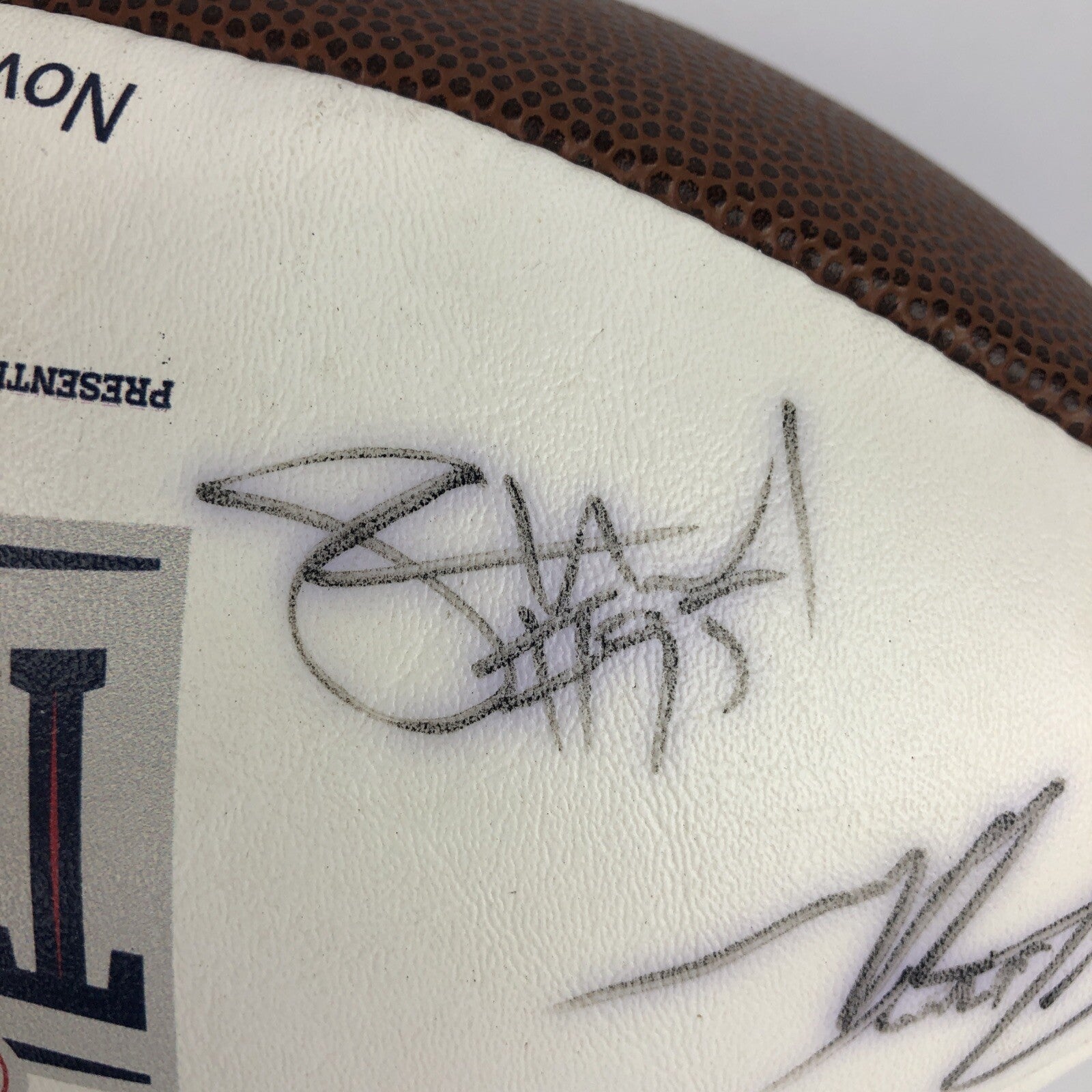 Houston Texans Taste of the Texans 2011 signed white panel collectible NFL football