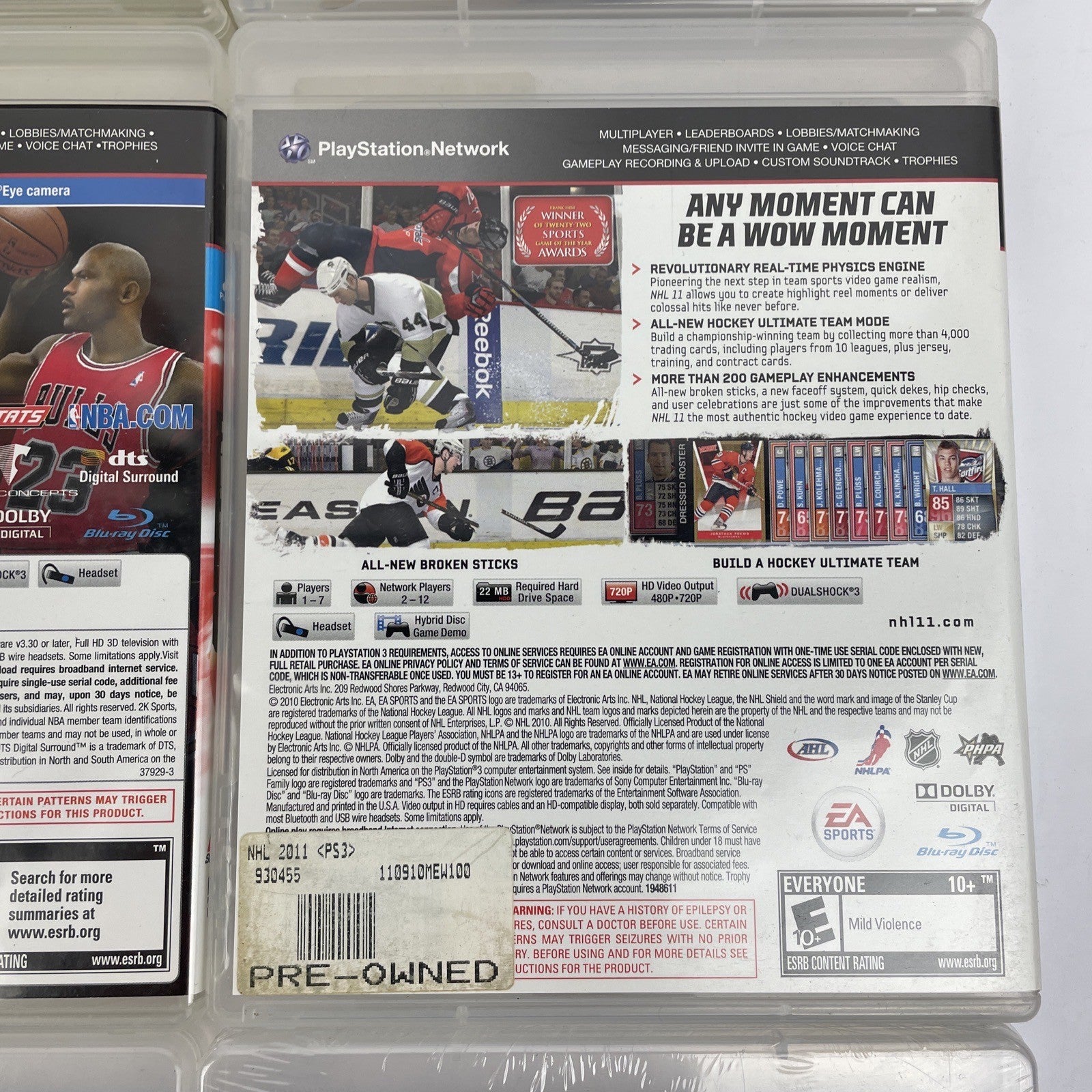 Lot of 9 PS3 Playstation 3 Sports Video Games Madden NBA NHL FIFA MLB Champions
