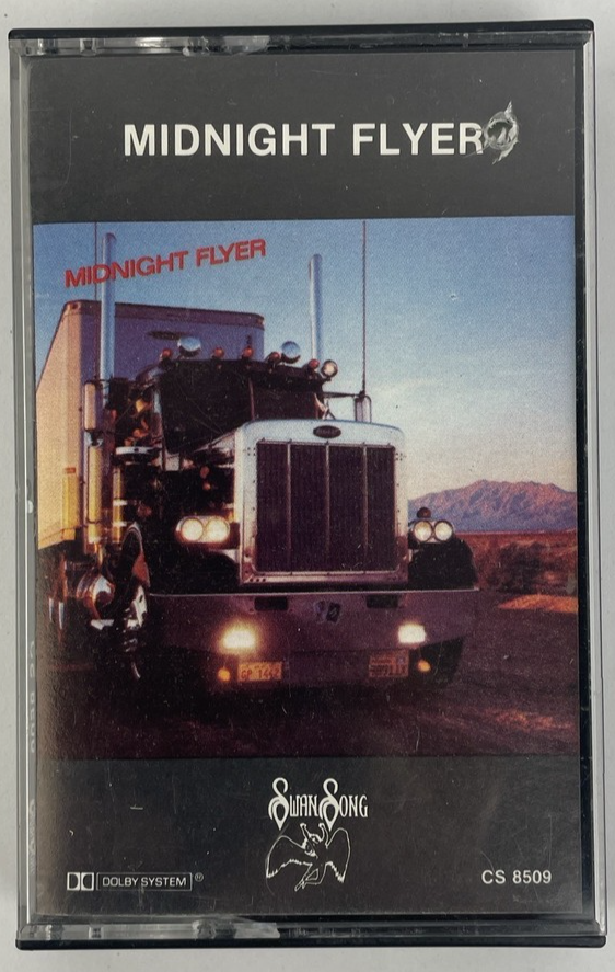 MIDNIGHT FLYER : Self Titled "midnight flyer" SWAN SONG Records  Cassette Tape