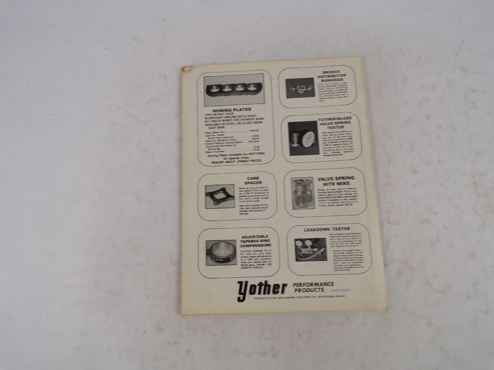 December 1979 Super Stock Trick Racing Con Rods INDY Nationals Rods, Aluminum,