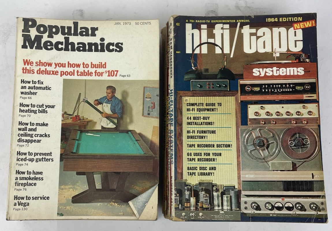 VTG Science Electronics Lot of 18 Magazine Issues 1960s 70s ASSORTED COLLECTION