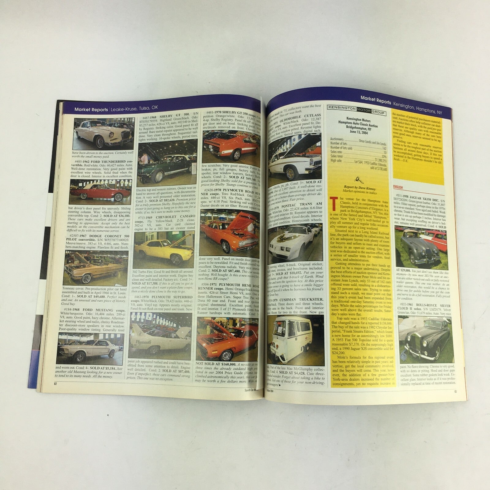 October 2004 Sports Car Market Magazine Big Healey Bigger Price Porsche Turbos