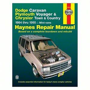 Haynes 30010 Repair Manual Dodge Caravan Plymouth Voyager Chrysler Town/Country