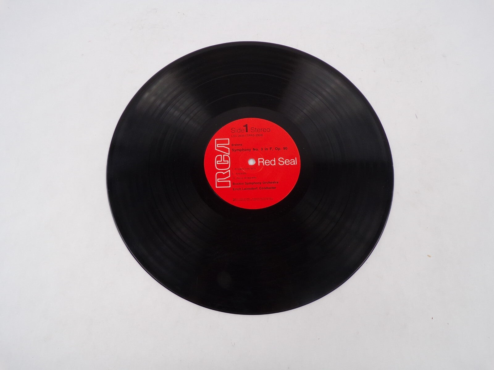 Brahms Symphony No.3 Andante Allegro Con Brio Poco Allegretto Vinyl Record