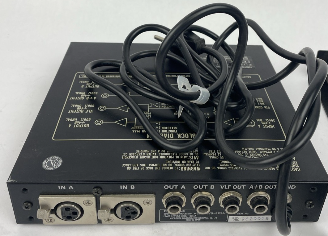 OEM Ramsa WS-SP2A Subwoofer Processor with Rack-mount Components