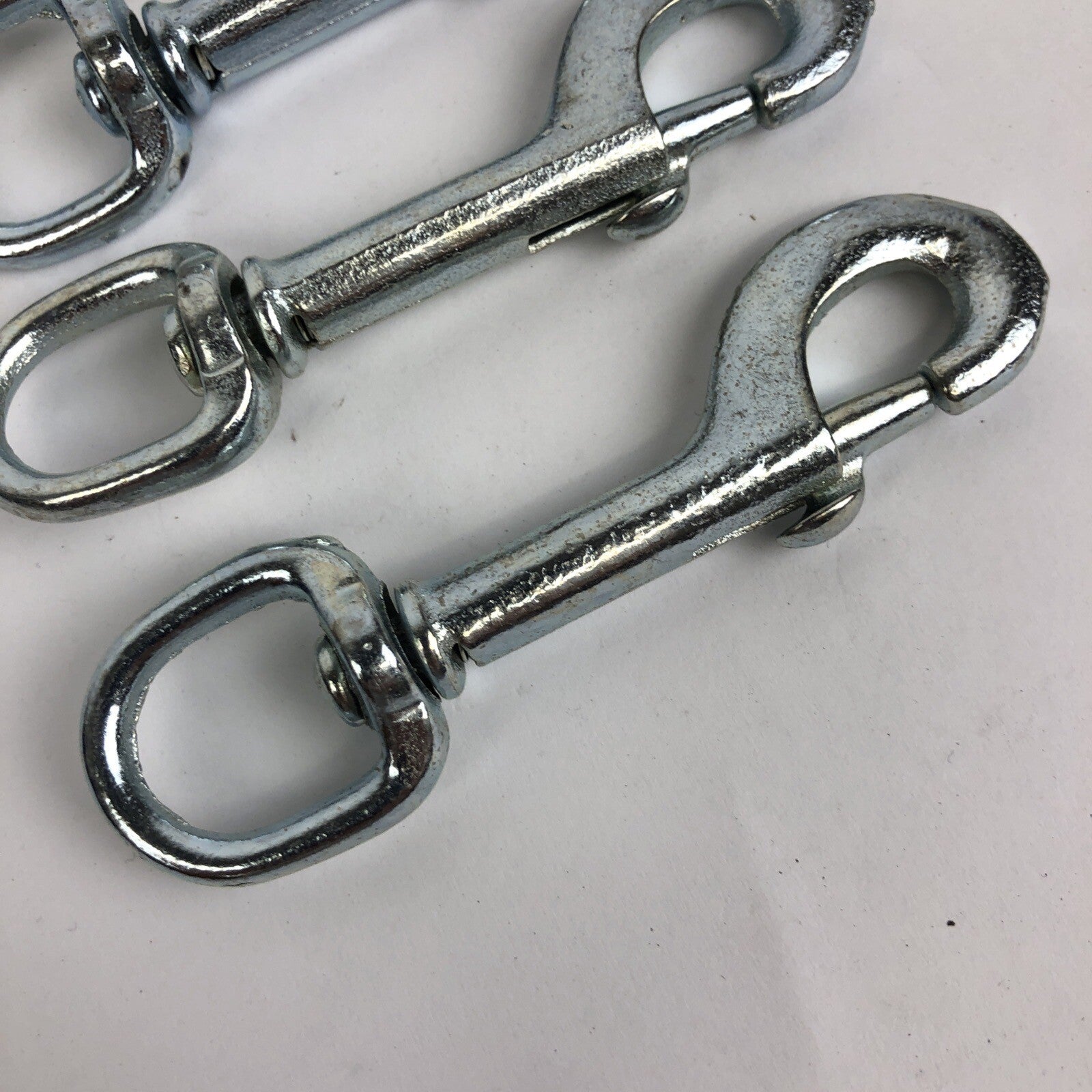 Lot of 5 x Campbell Copper Tools Bolt Snap Swivel Hooks 5/8" Round Eye Zinc #225