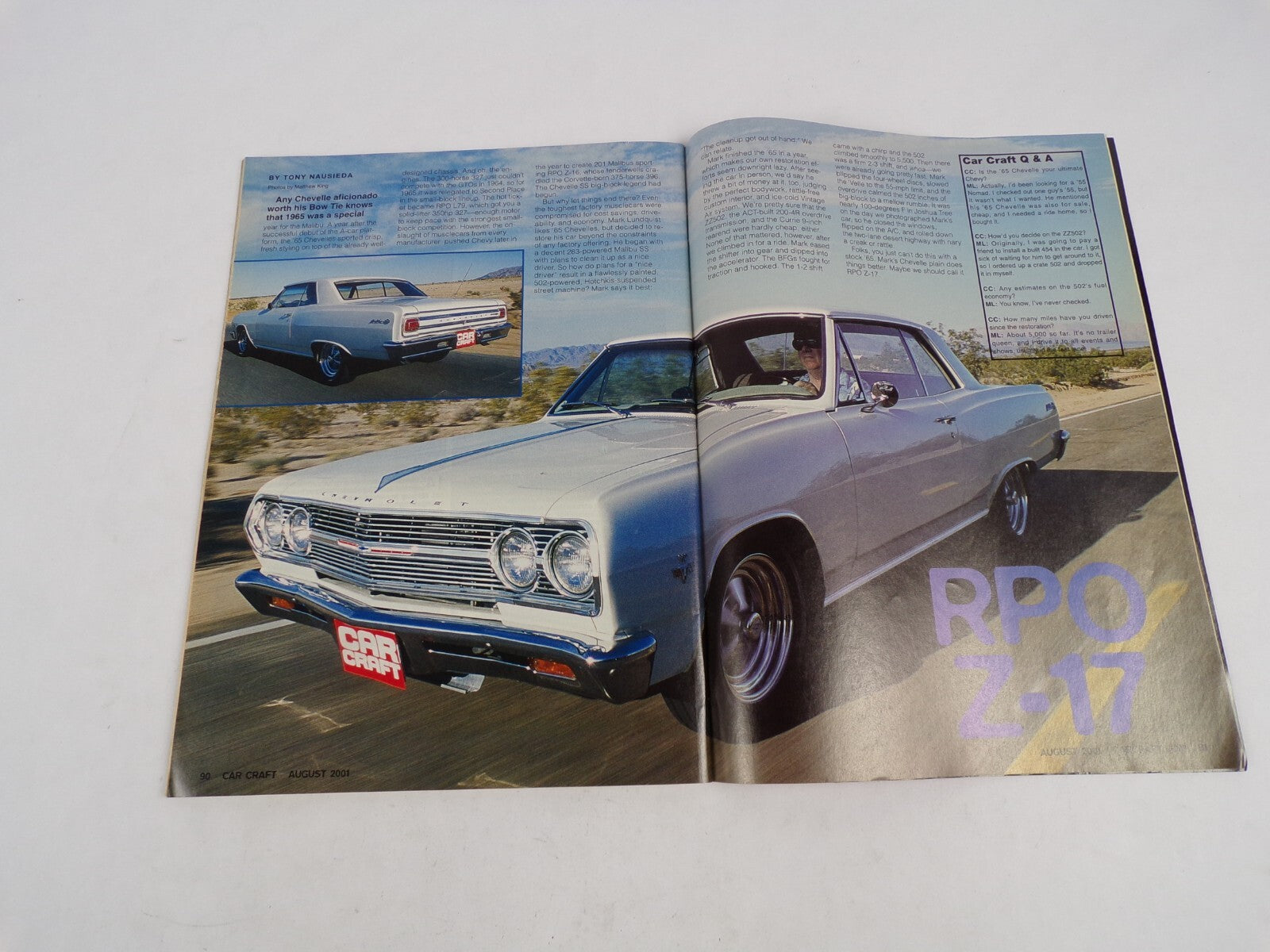 August 2001 Car Craft How To build An Awesome Daily Driver Pump Gas Chevy 350