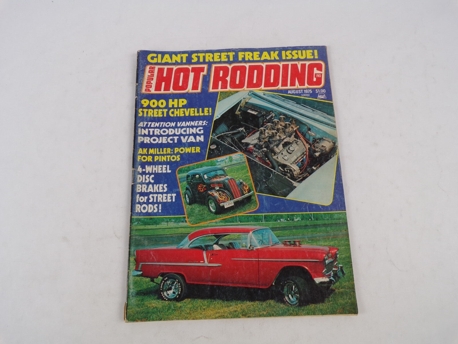 August 1975 Hot Rod Magazine Giant Street Freax Issue! 900 HP Street Chevelle!