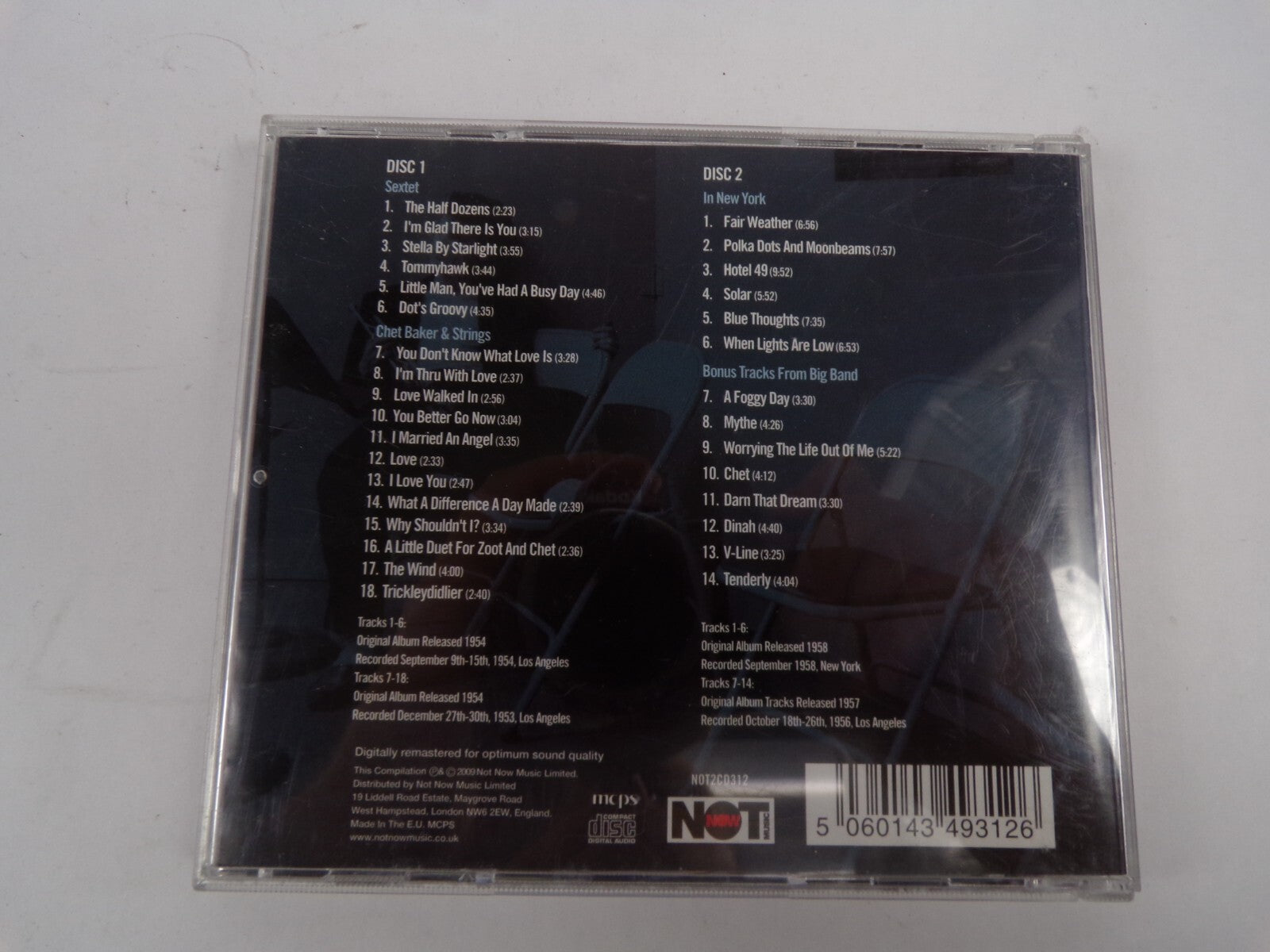 Chet Baker Cool Jazz The Half Dozens Stella By Starlight You Better Go Now CD#37