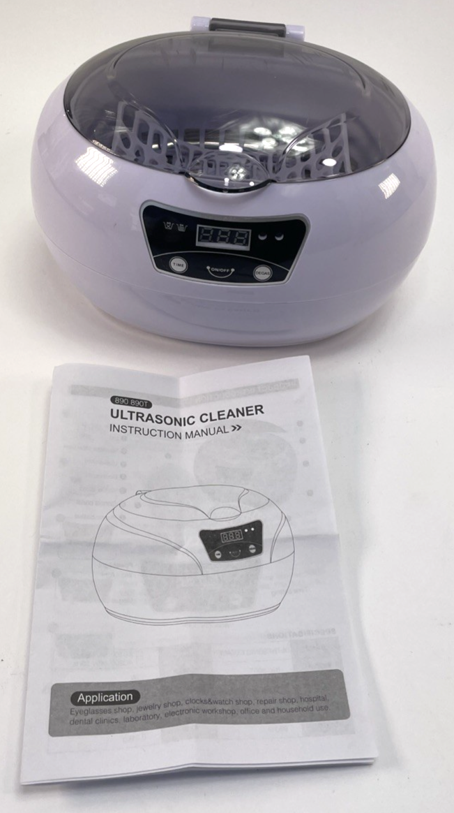 Stainless Steel Ultrasonic Cleaner Jewelry Watch Glasses Coin Cleaning Machine