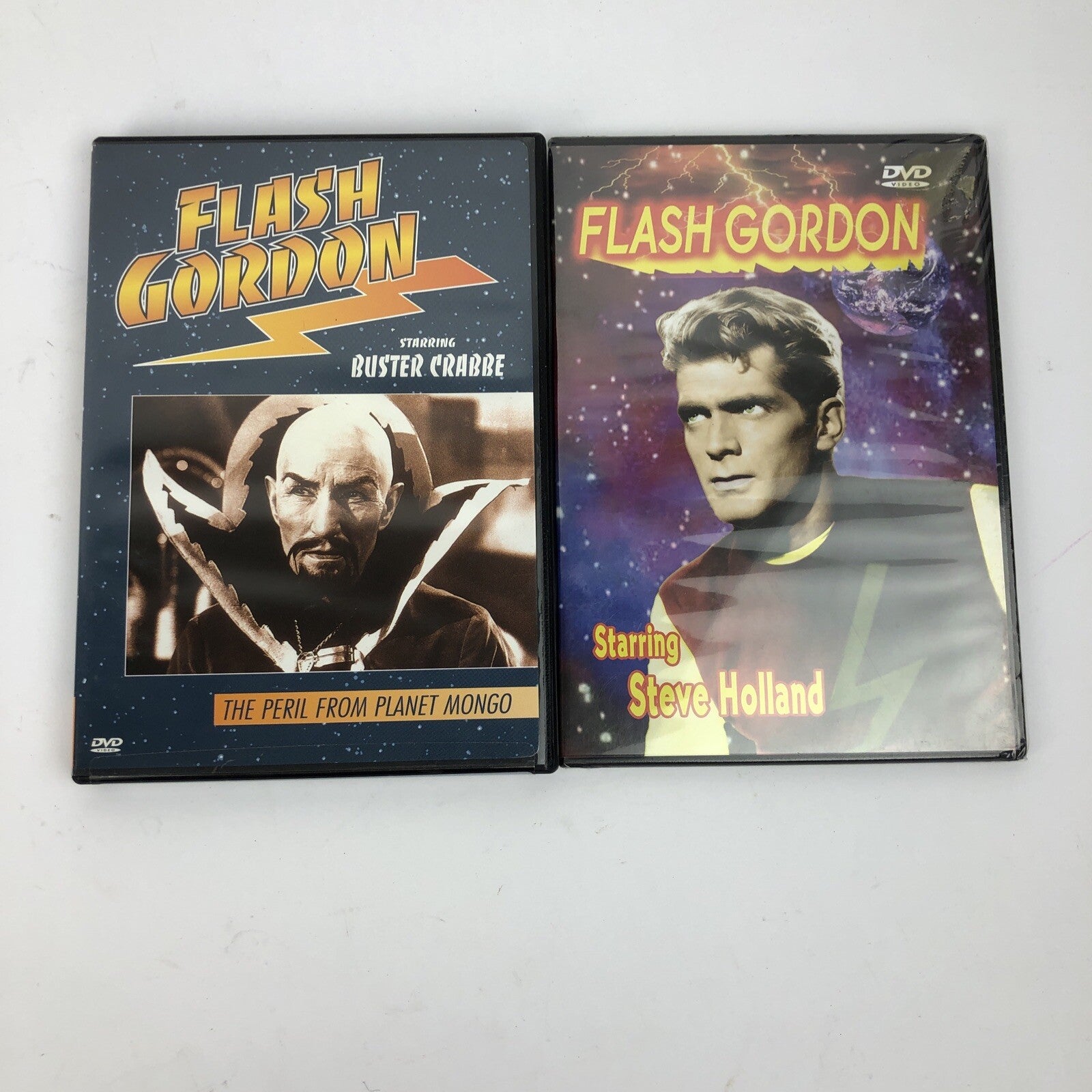 2 x Flash Gordon 3 Full Length Episodes + The Peril From Planet Mongo B&W