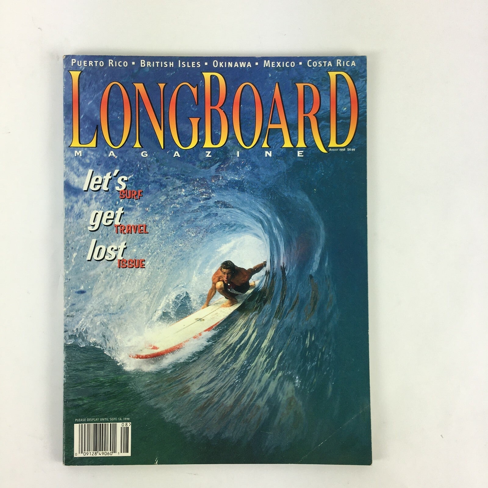 August 1998 Longboard Magazine Let's Surf Get Travel Lost Issue