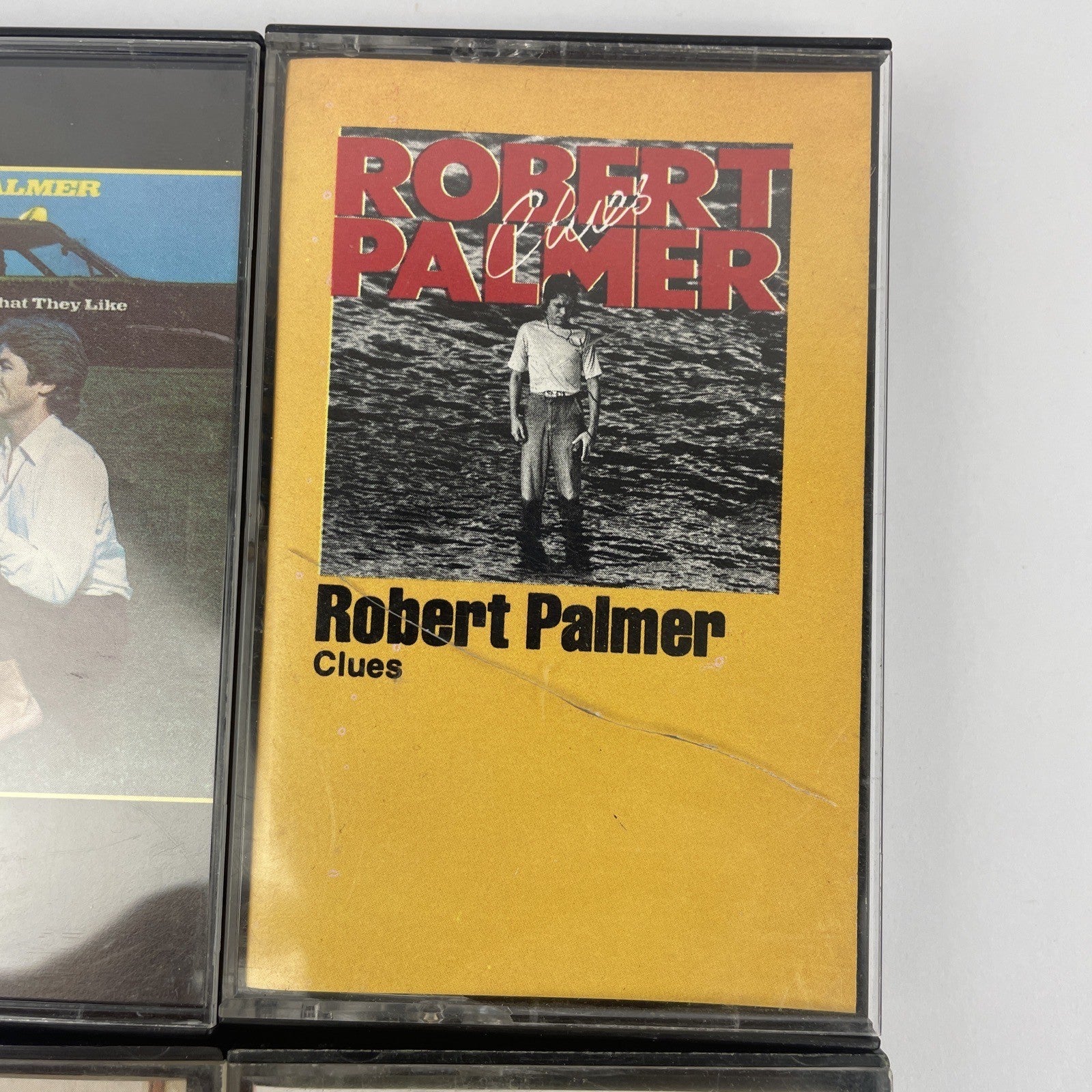 Lot Of 4 Robert Palmer Audio Cassette Tapes - CLUES - Pressure Drop - It's Alive