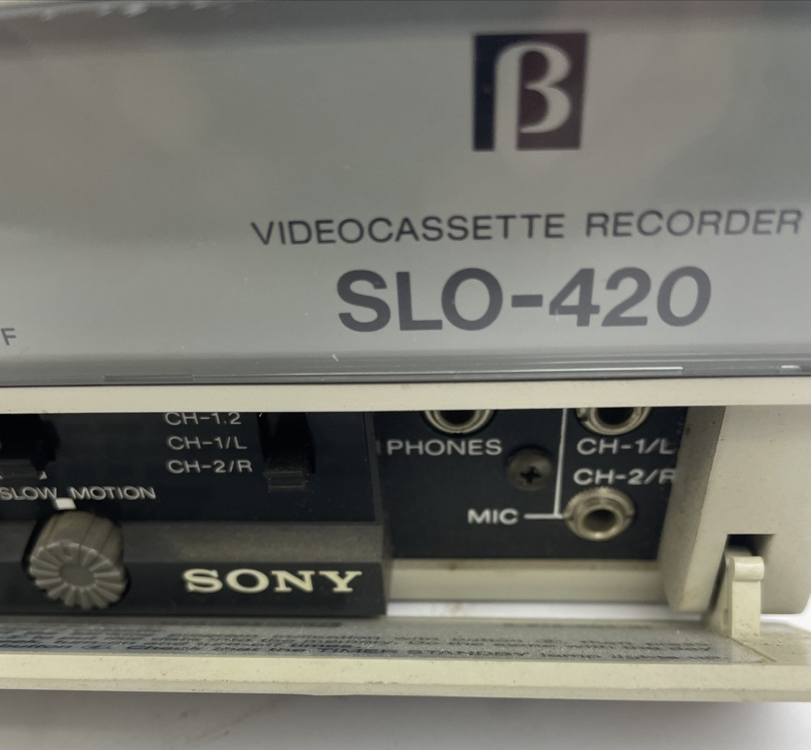 OEM Sony Betamax SLO 420 Industrial Videocassette Recorder  - UNTESTED FOR PARTS