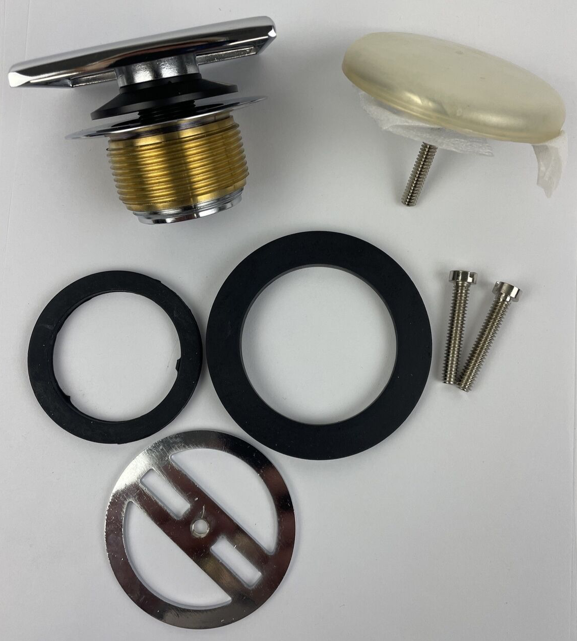 Mountain Plumbing universal bathtub drain trim kit replacement square round polished chrome retrofit