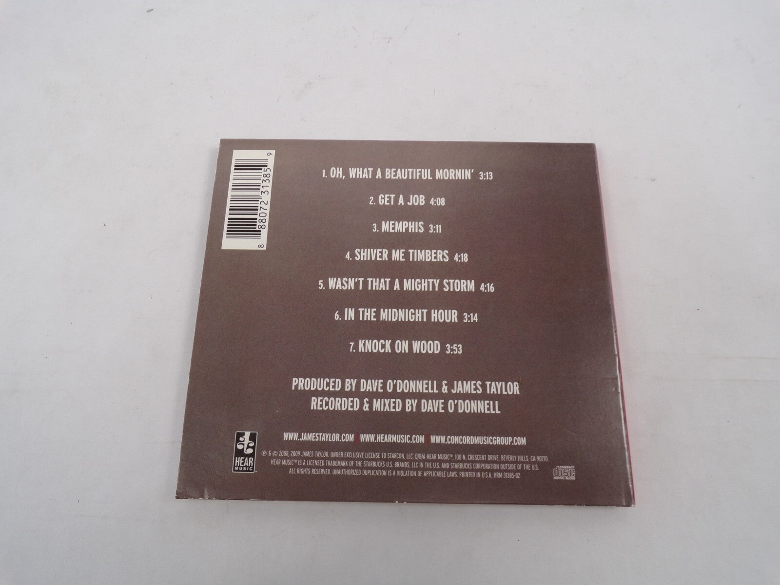 James Taylor Other Covers Oh, Whay A Beautiful Mornin'  Get A Job Memphis CD#30
