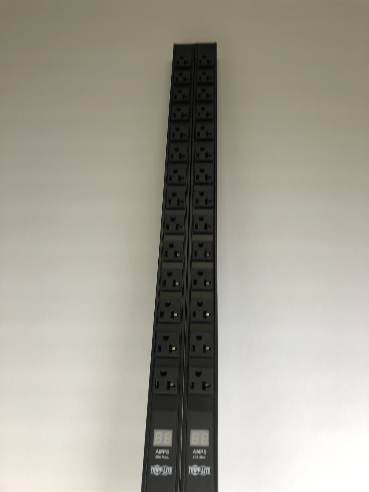 LOT of 2  Tripp Lite PDU Metered 120V 20A 28 Outlet PDUMV20- NEEDS CORD LOOK