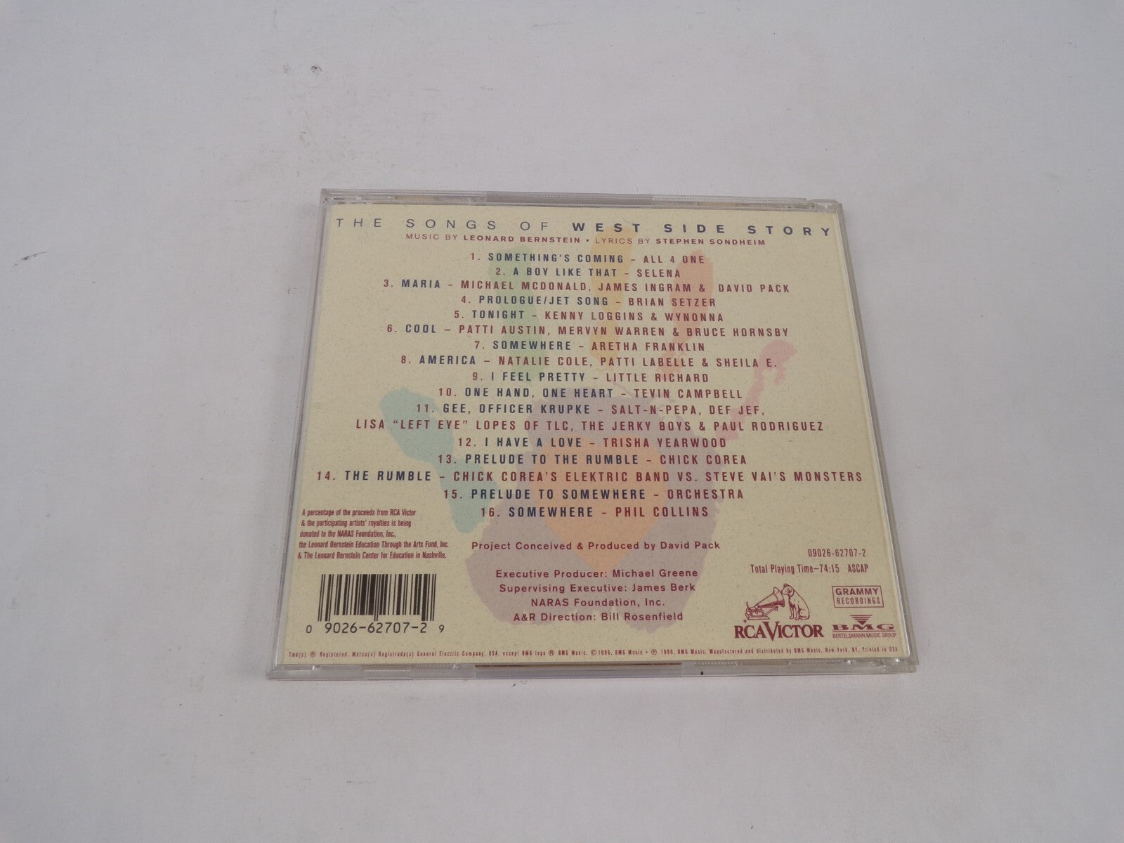 The Songs Of West Side Story Something's Coming A Boy Like That Maria CD#68