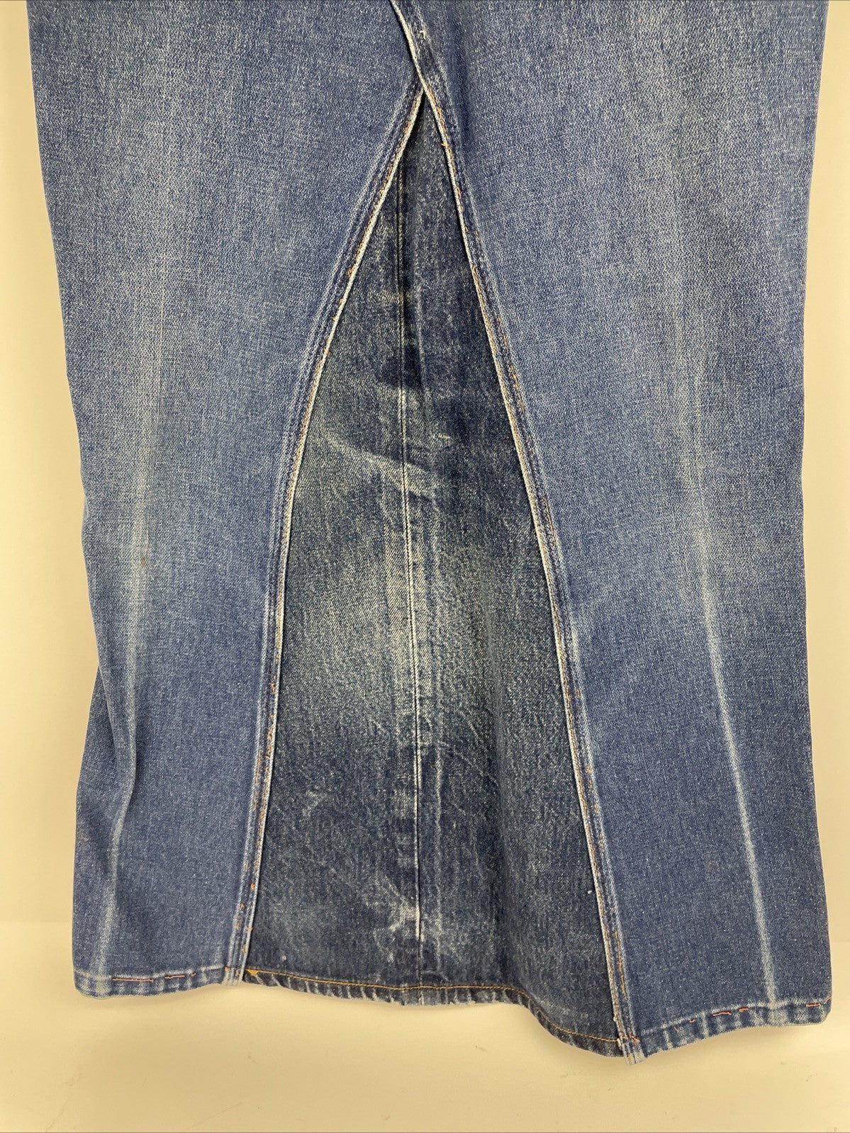 Vintage Wrangler Denim Maxi Haute Couture Long Skirt  Custom Made Fashion