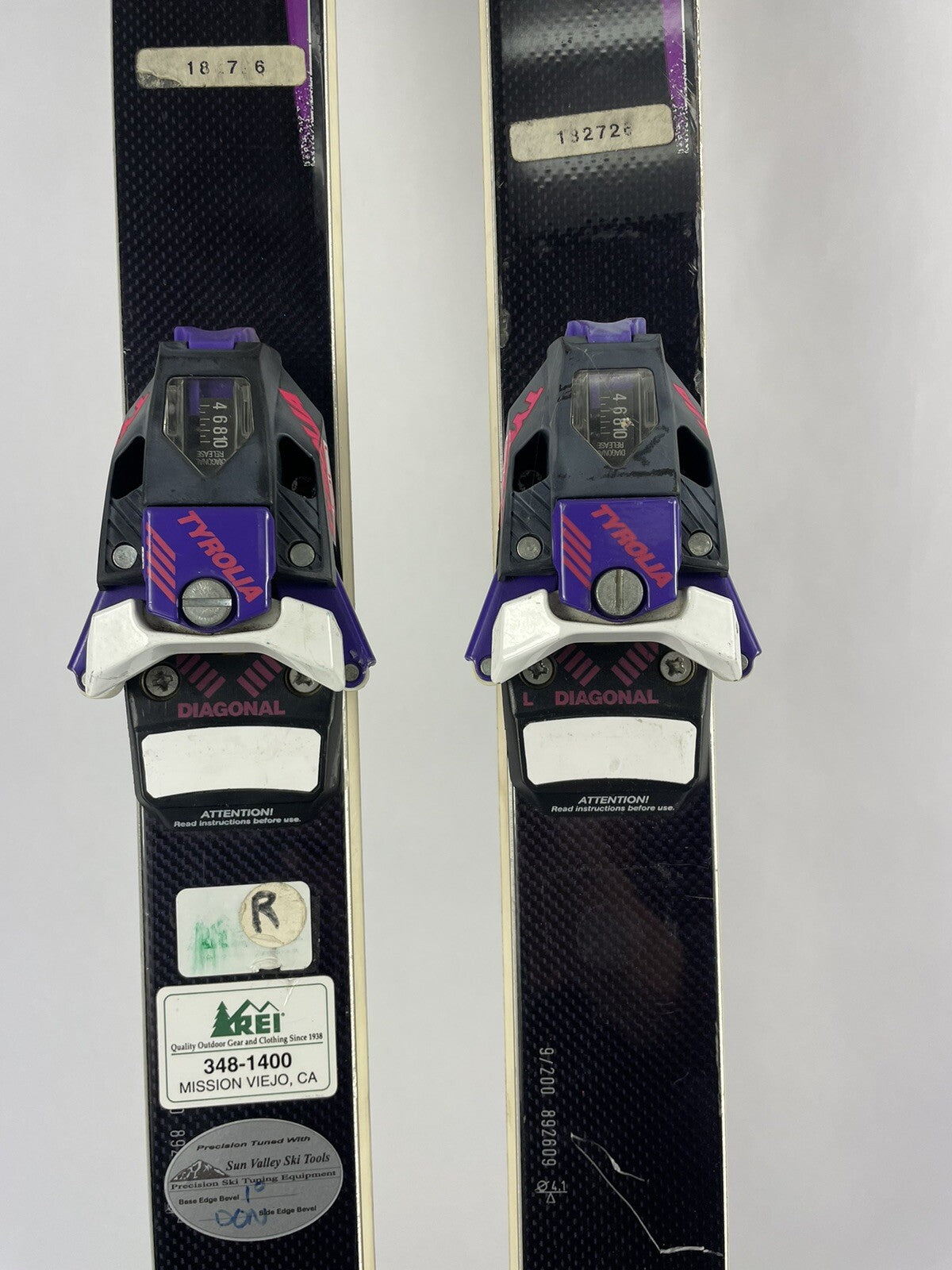 HEAD Sensation Radial 197cm Austria skis with Tyrolia 590 Diagonal 