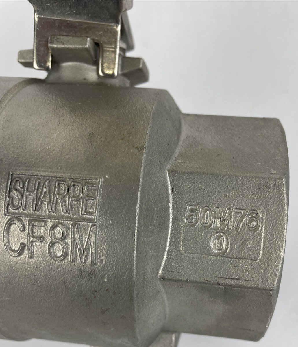 OEM Sharpe SS Stainless 2" NPT Ball Valve 50M76 CF8M 1000CWP 102 TEP