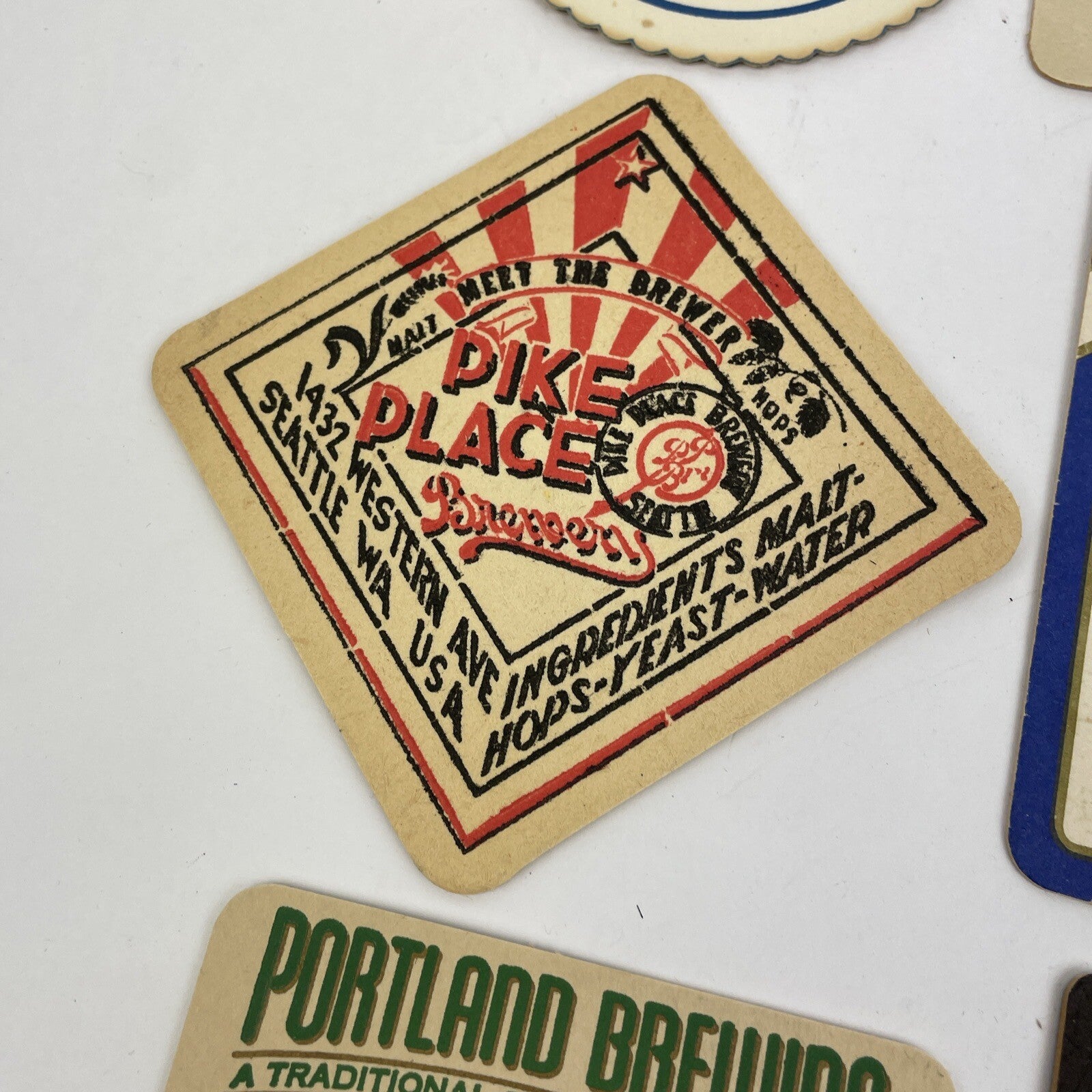 Retro Beer coasters Lot of 20 ALL DIFFERENT Import & Domestics Home Bar Vintage