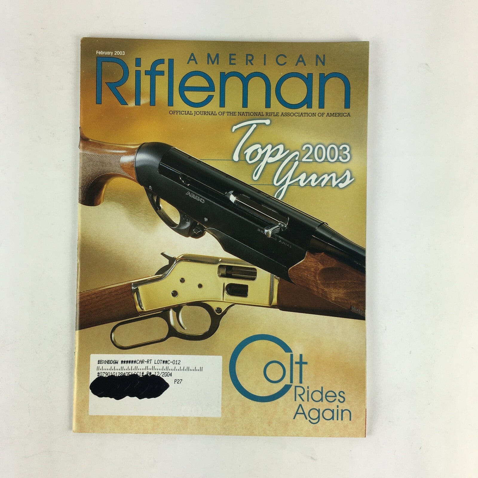February 2003 American Rifleman Magazines Top 2003 Guns Colt Rides Again 