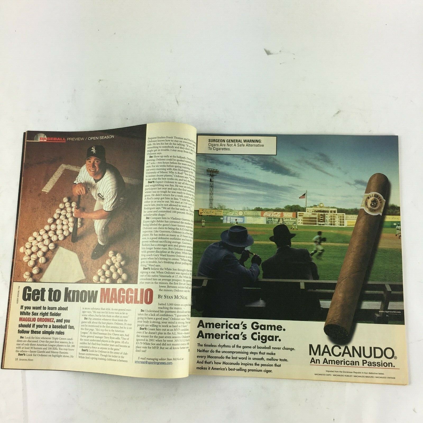 March 2003 Sporting News Magazine MLB 03 Kickin A's Oakland Lineups and Rotation