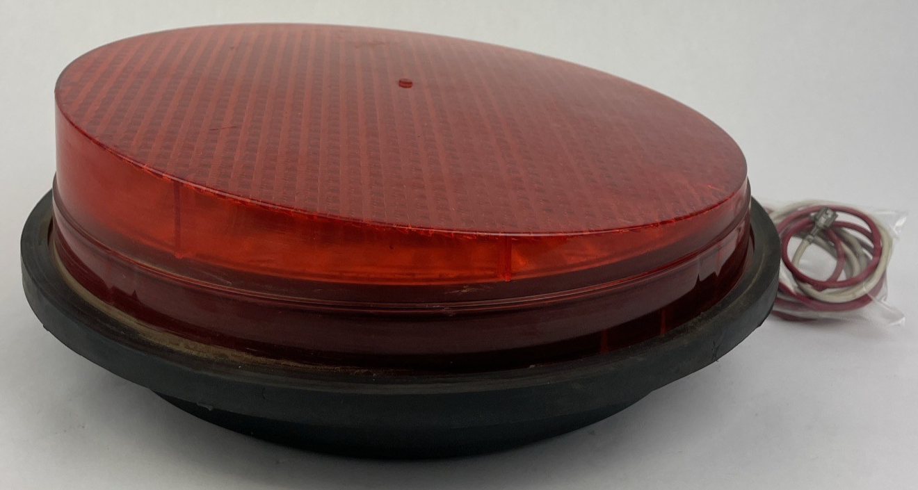 12" General Electric GE RED LED Traffic Light Signal Lens 120V Model  DR6     aa