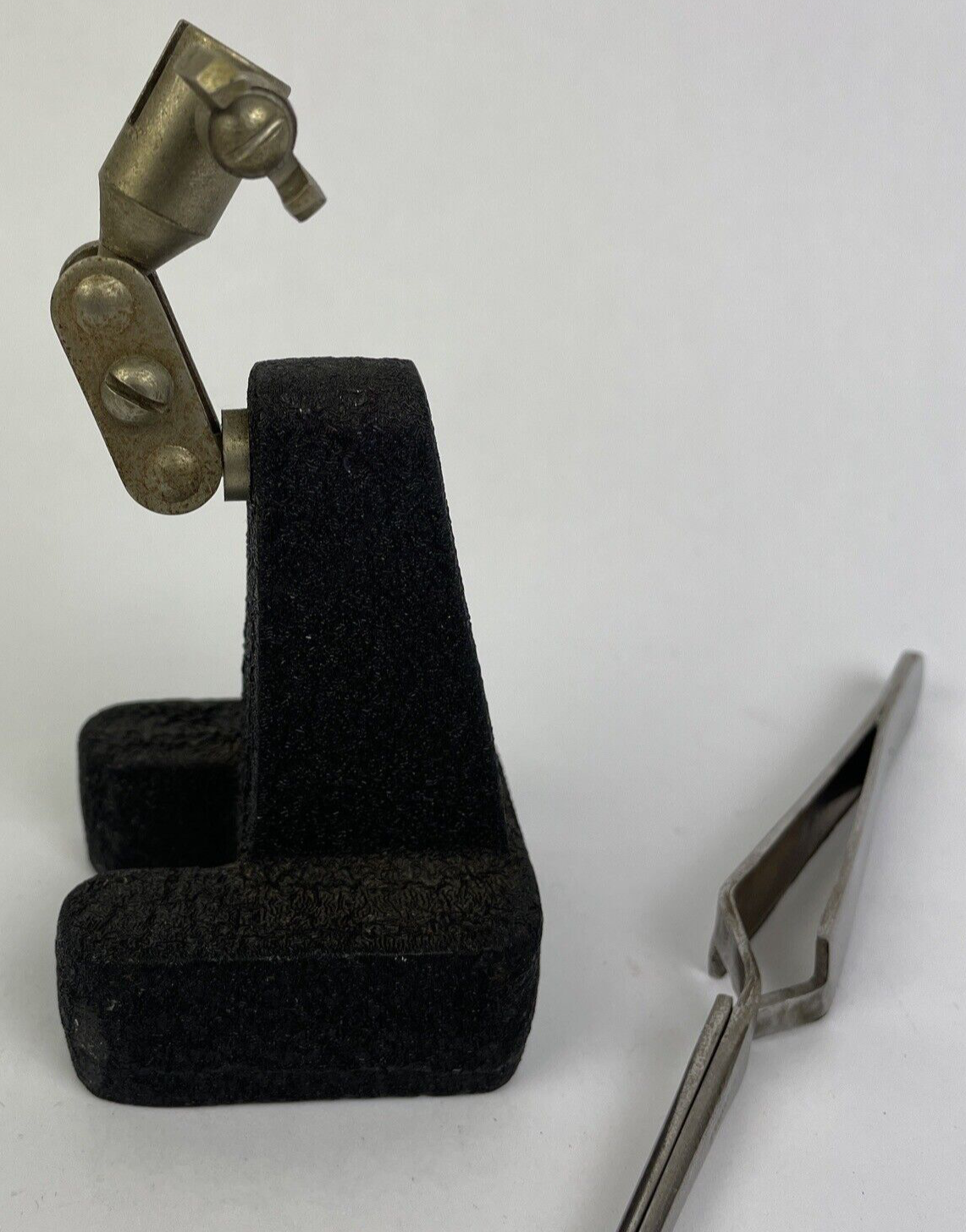 Vintage Jewelry Machinist Third Hand Self Closing Pick Tweezers Articulated Clip
