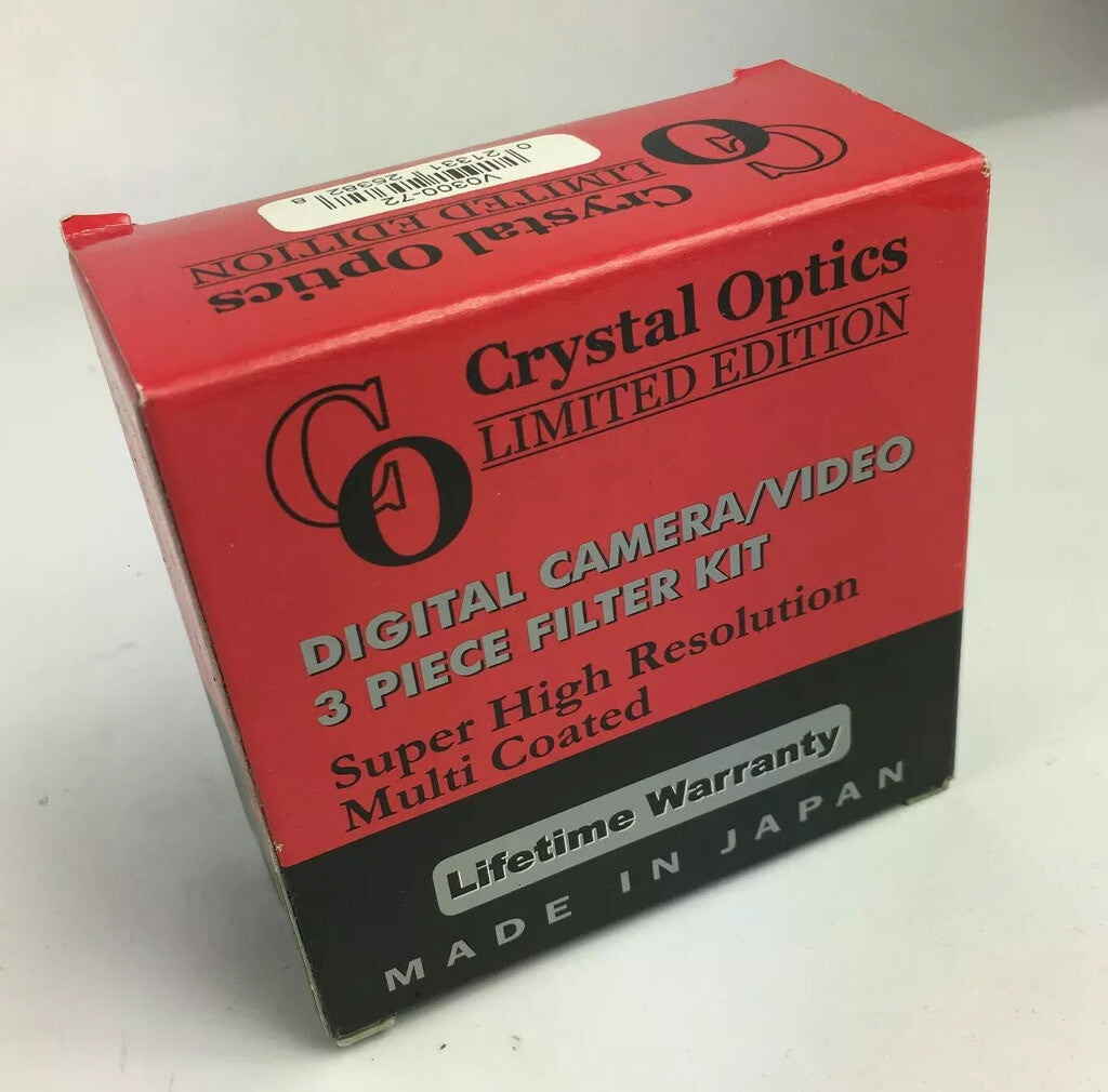 Crystal Optics Limited Edition Digital Camera/Video 3 Piece Filter Kit 72mm