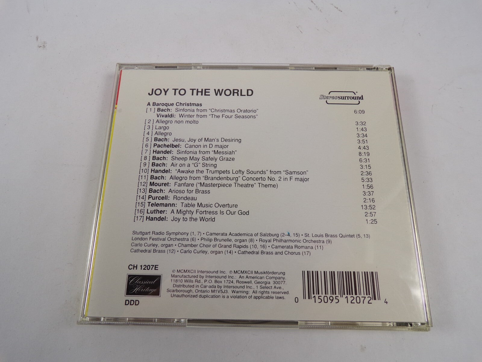 Surround Sound Joy The World A Baroqe Christmas Allegro Non Molto Largo CD#51