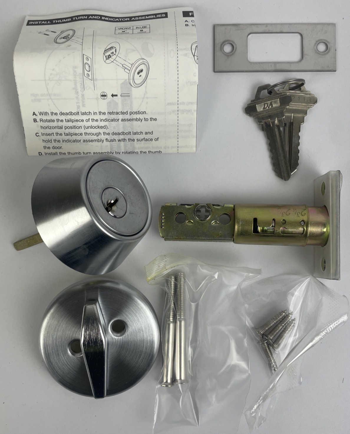 DOORMERICA Commercial Deadbolt Double Cylinder Lock DB25126D ADA HC Compliant
