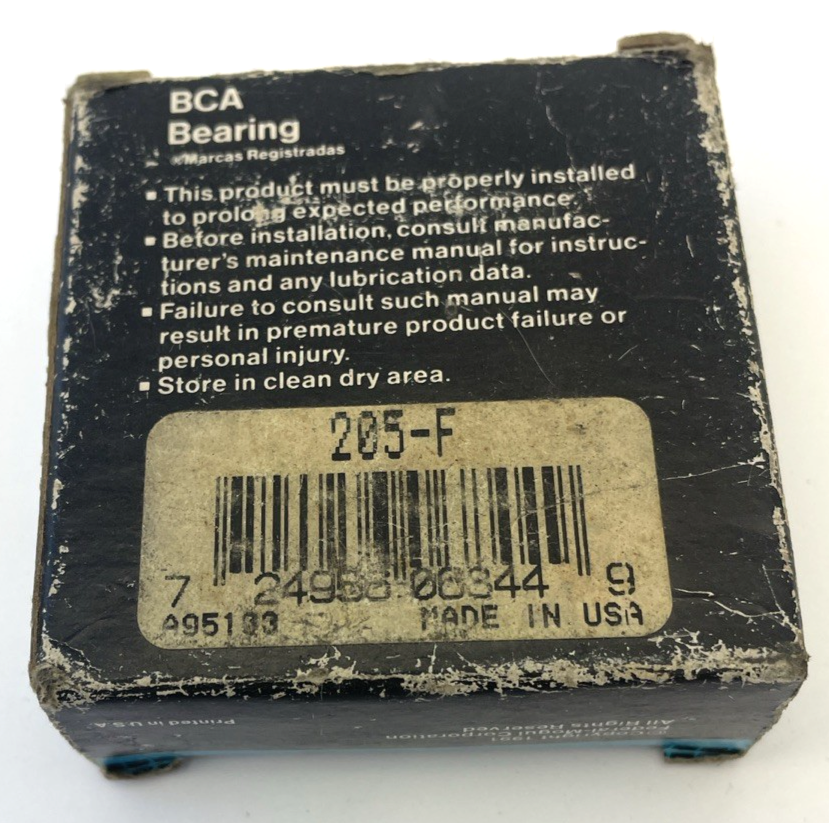BCA Wheel Bearing Federal Mogul 205-F (J1397 DS1252 B2) Sealed