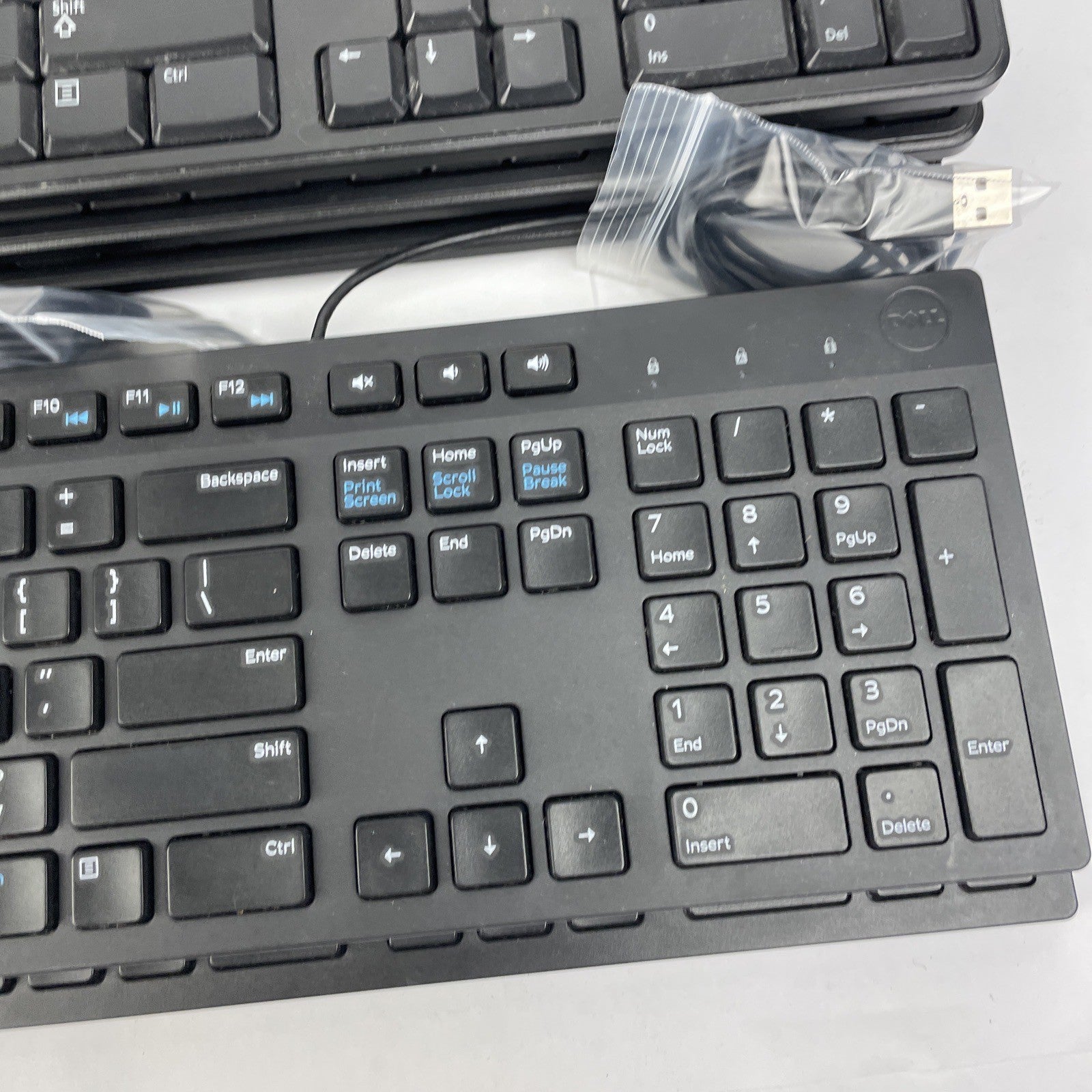Dell Multimedia Wired Keyboard (s) - Black Lot of 5 - 2 x KB216 - 3 x KB4021 VGC