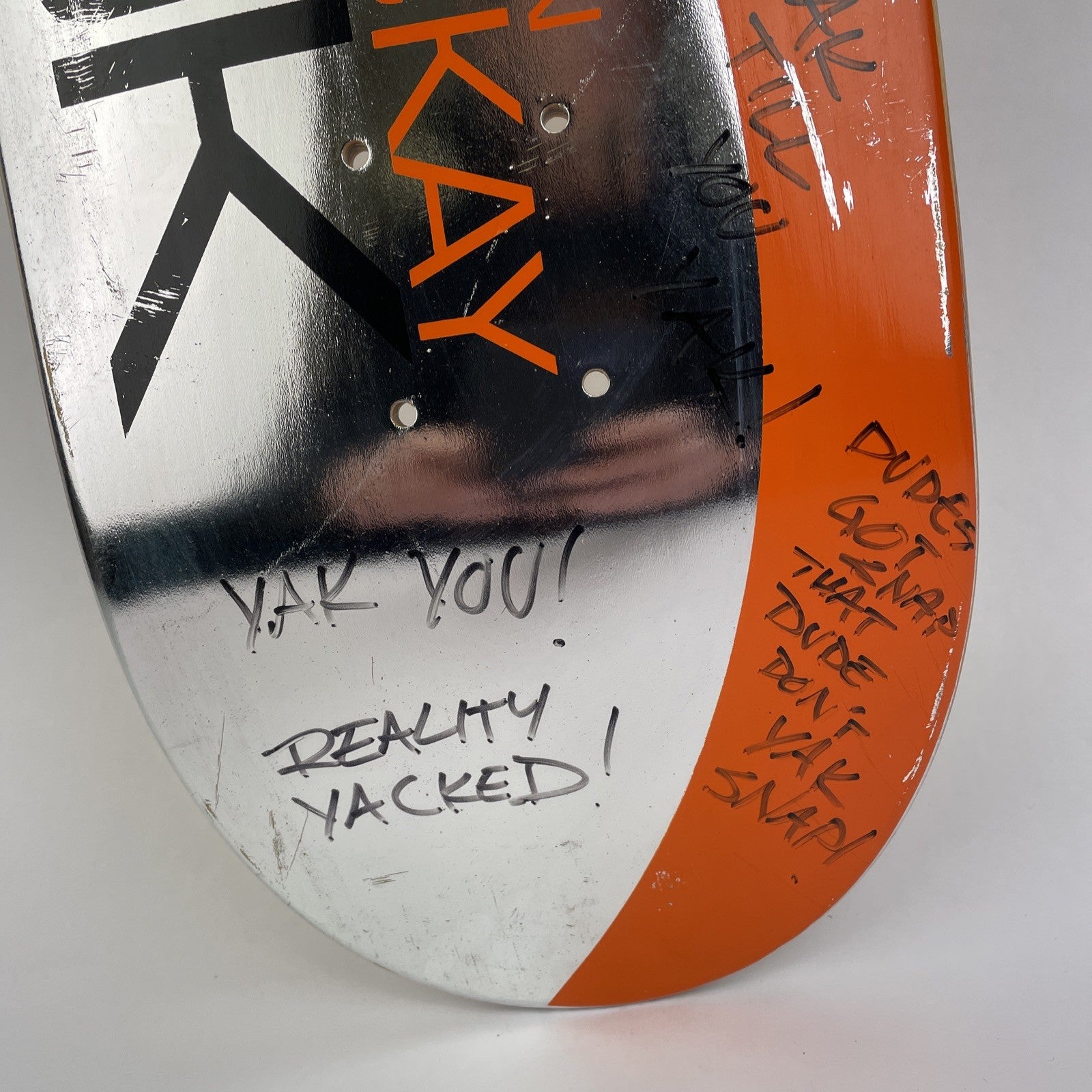 SEEK Skateboards Colin McKay "Foil Shelter Series"  Skateboard Deck Autographed