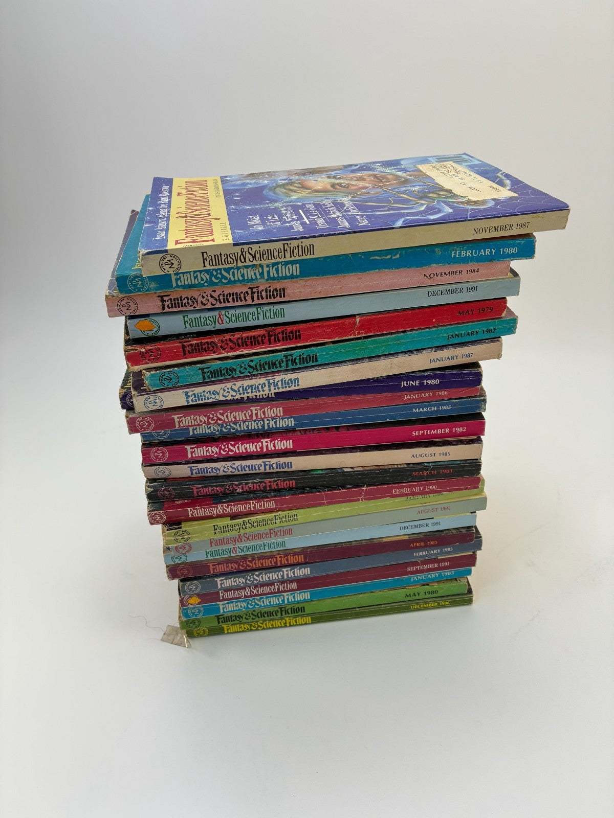 Lot of 23 The Magazine of Fantasy & Science Fiction Isaac Asimov Vintage Issues