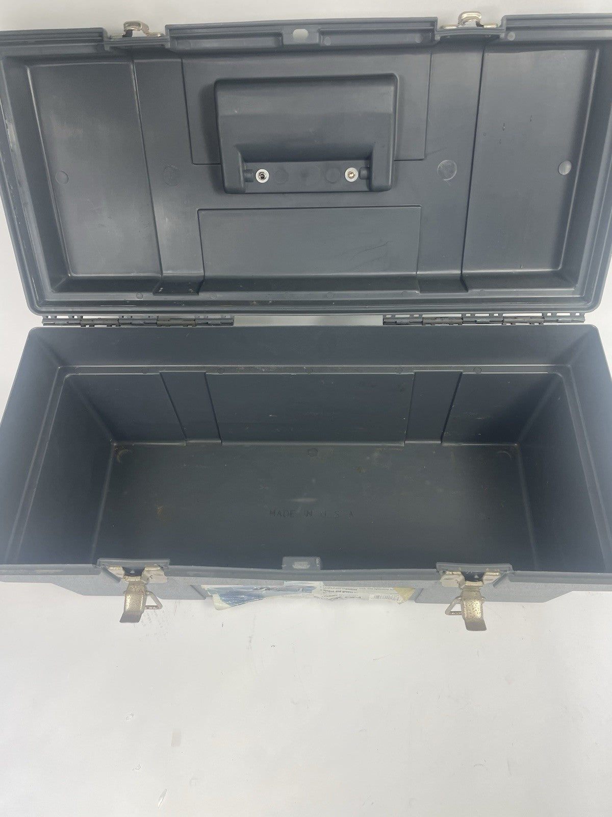 Stack-On Professional  Plastic 22" Tool Box Metal Clasps Lockable W Tool Tray
