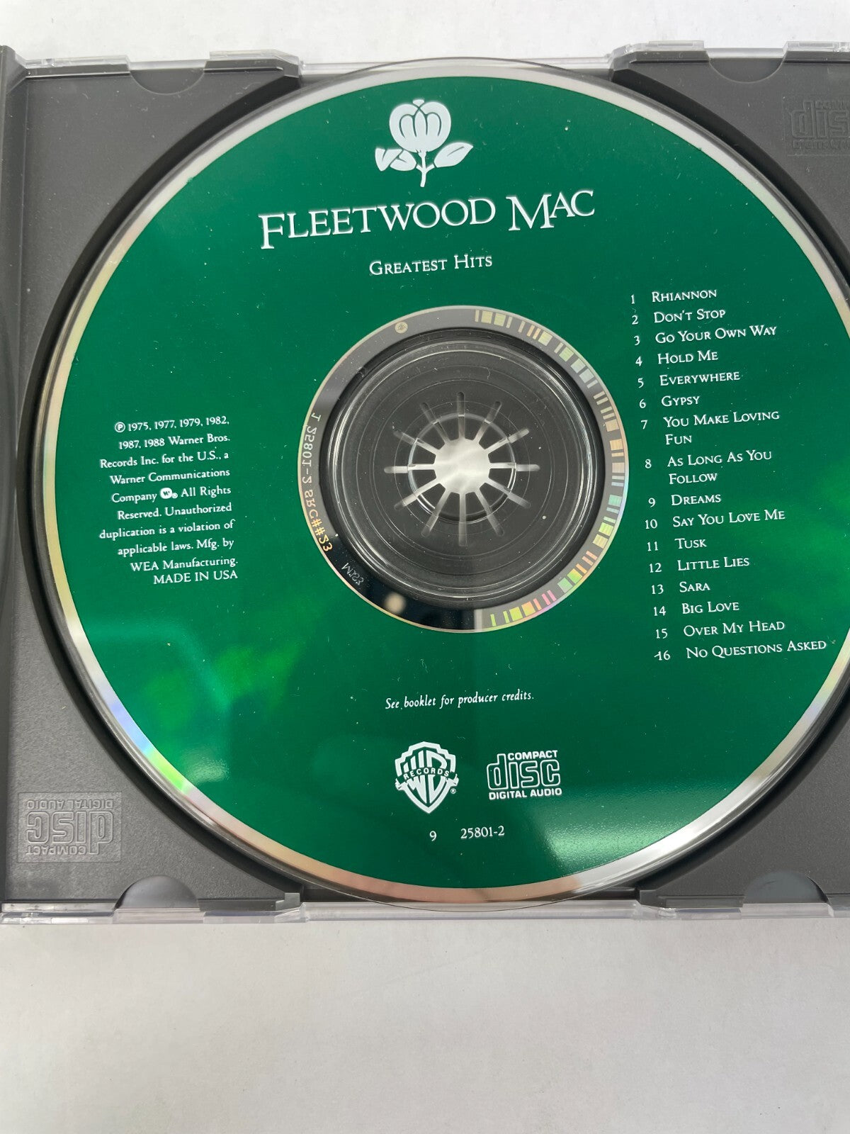 Fleetwood Mac Rhiannon Don't Stop Go Your Own Way Hold Me Everywhere Gypsy CD#73