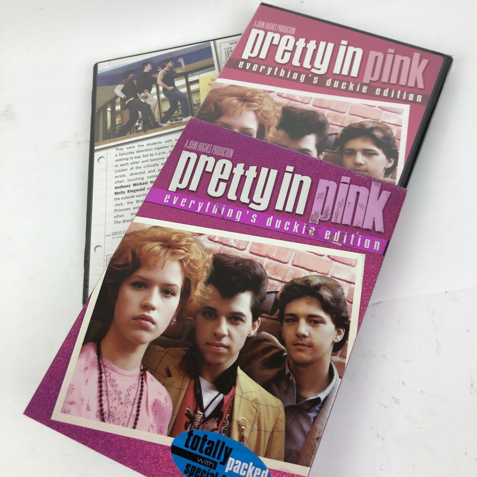 The Breakfast Club / Pretty In Pink (2 DVD Video Lot) Molly Ringwald Brand New