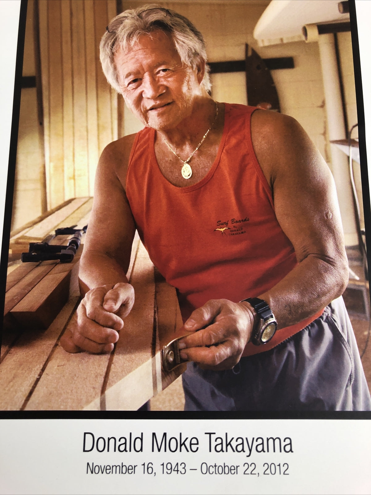 DONALD MOKE TAKAYAMA Memorial Eulogy Pamphlet 2012 Oceanside California X1