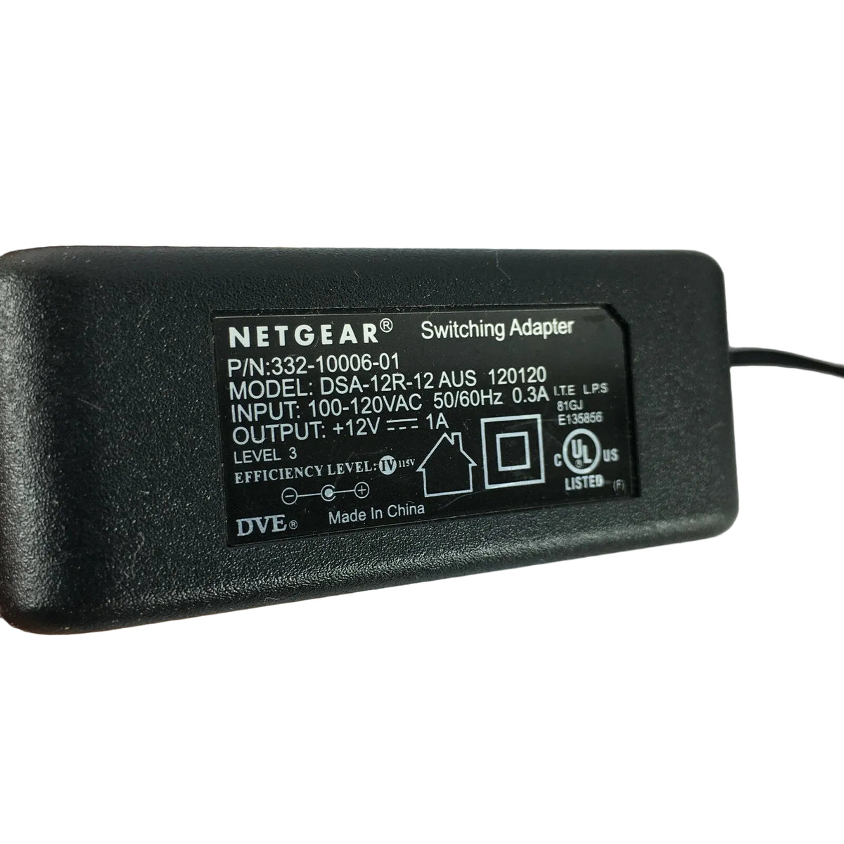 Genuine Net Gear DSA12R12AUS Output 12 V 1 A Power Supply Adapter A41