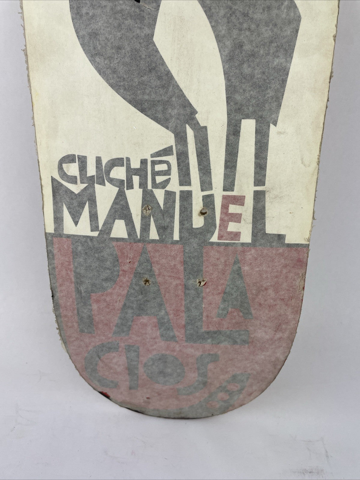 RARE Vintage Cliche Skateboards Manuel Palacios Model Skateboard Deck 7.5" x 31"