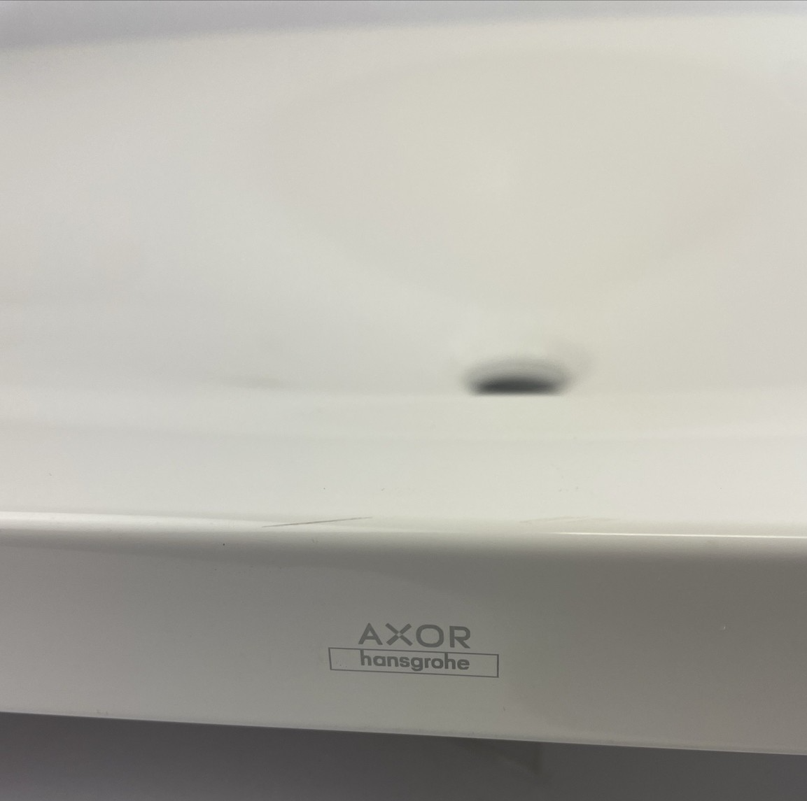 AXOR Bouroullec 19946000 designer white wash basin sink measuring 33-3/4 by 18 inches